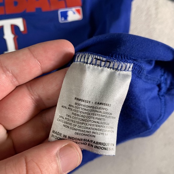 Texas Rangers Shirt Mens Medium Blue MLB Baseball Nike Dri Fit Performance Tee - Picture 10 of 13